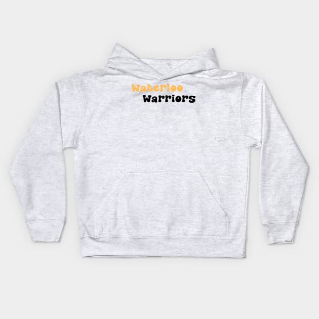 Waterloo Warriors Kids Hoodie by stickersbyjori